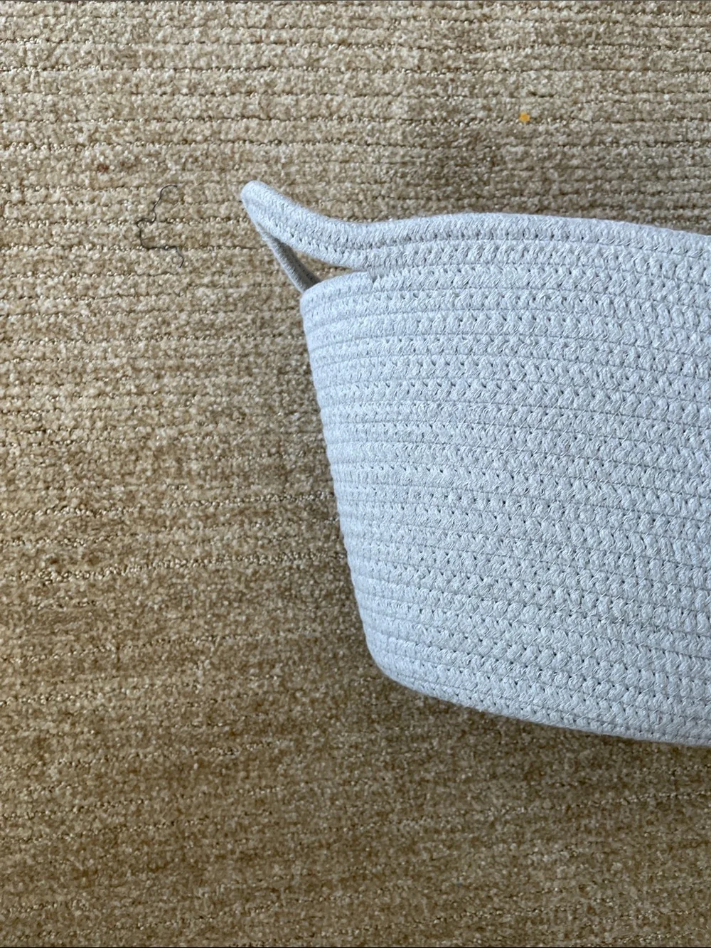 Gray Woven Cotton Storage Basket - Home Accents